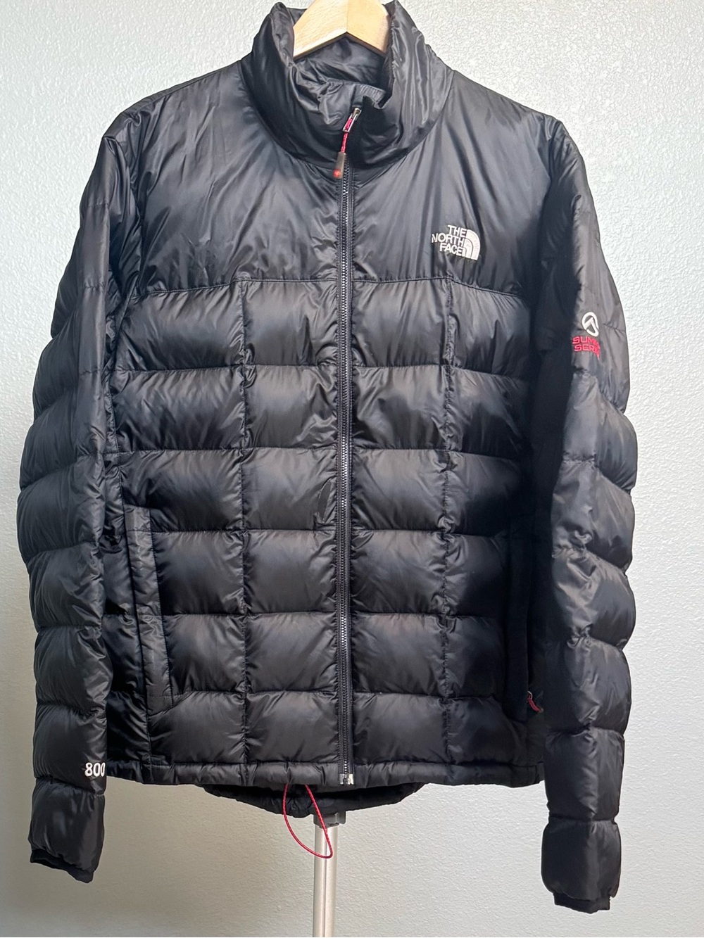 Vtg The North Face Men's Summit Series Thunder Down Jacket 800 Size L in Black - Picture 3 of 11